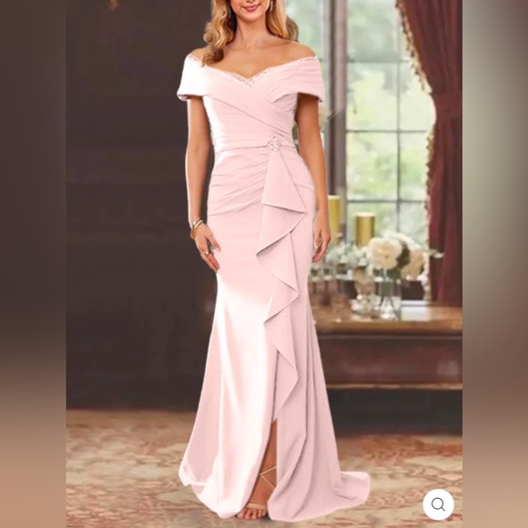 Mondressy Dresses & Skirts - Mondressy Sheath/Column Off-the-Shoulder Sleeveless Floor Length Dress Size 12